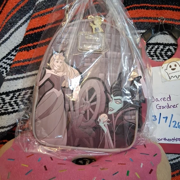 Loungefly Sleeping Beauty Mini Backpack New With Tags Disney Maleficent - Picture 8 of 8